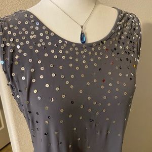 Evening Party Dress. Metro style size L. Worn only once. Few sequences missing.